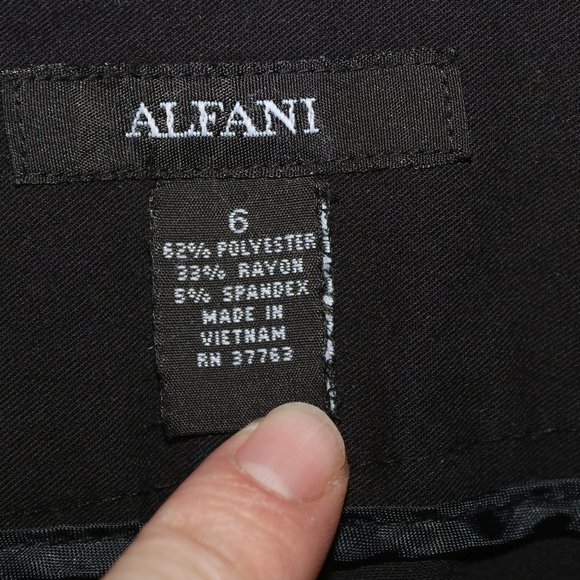 Alfani Office Casual Dress Pants 31x32 BLACK - Picture 4 of 7